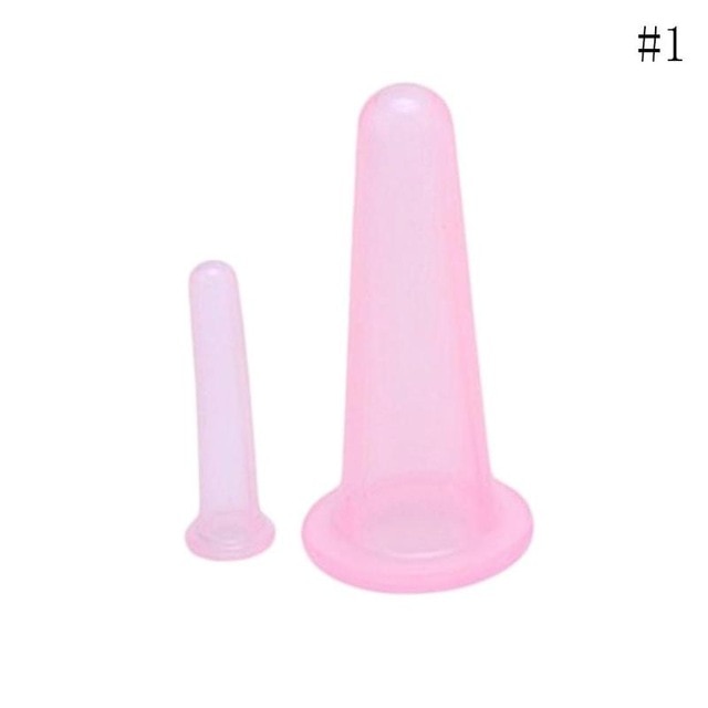 2pcs/set Silicone  jar vacuum cupping cans