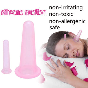 2pcs/set Silicone  jar vacuum cupping cans