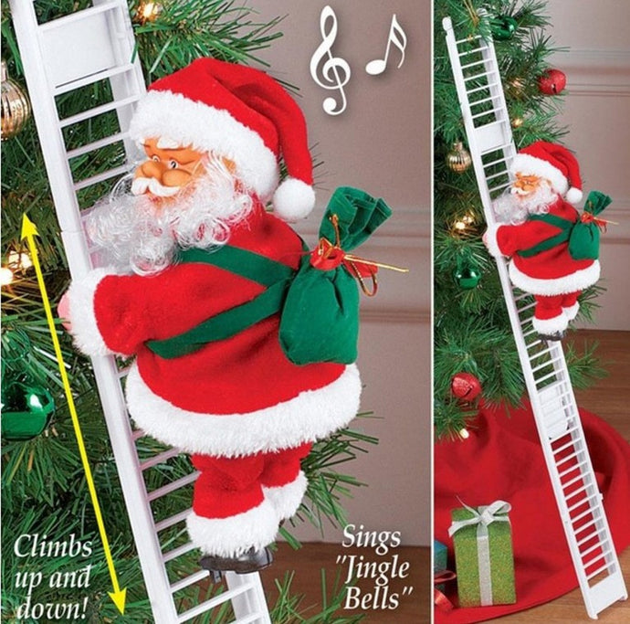 Electric Climbing Ladder Santa Claus